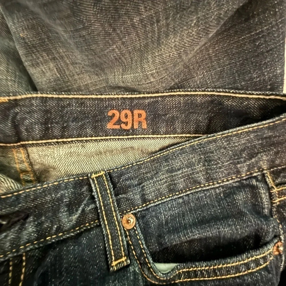 J. Crew womens Hipslung jeans dark wash Made in USA Size 29 with 32”inseam - Picture 5 of 8